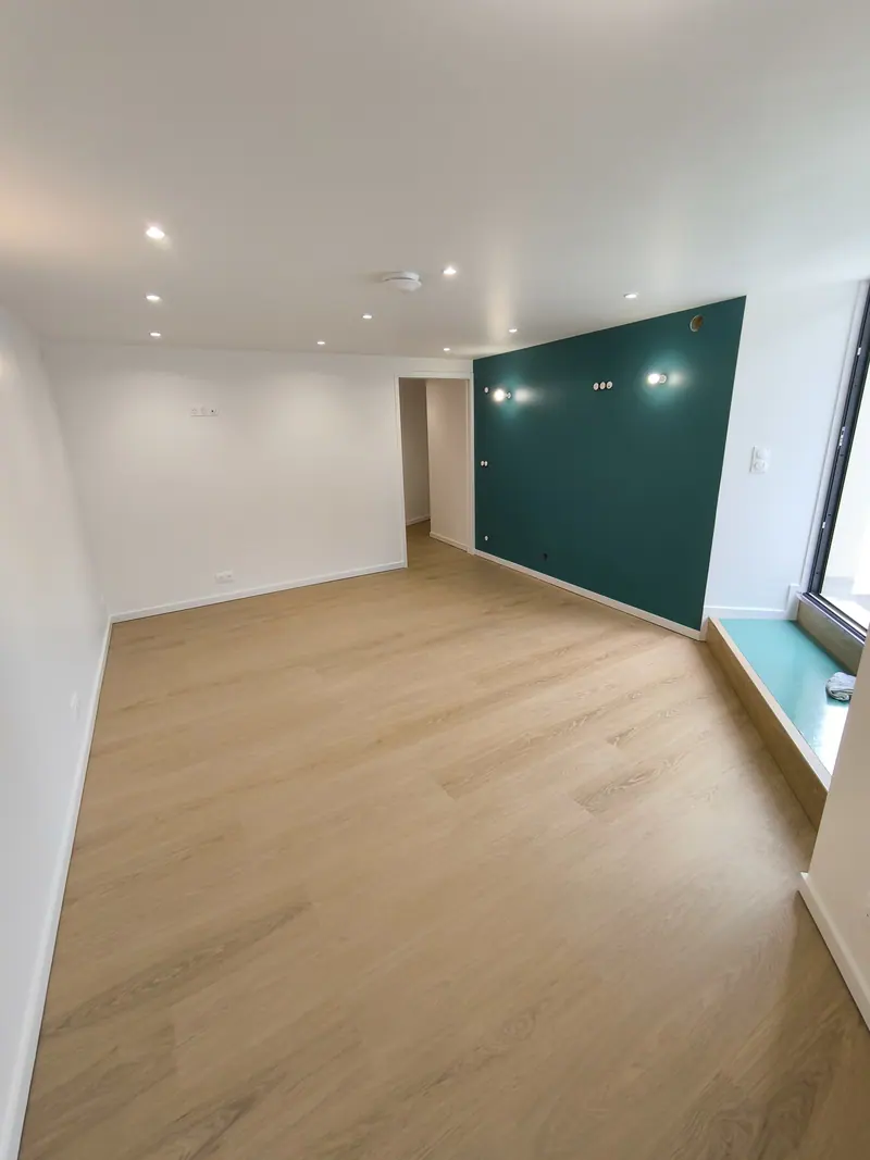 La pièce terminée (Agrandissement sous terrasse, Villiers-Adam)