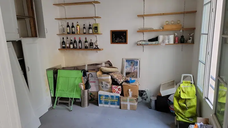 L’appartement avant travaux (Rénovation complète d’un appartement, Paris)