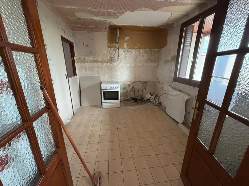 La cuisine après dépose (Rénovation complète, Argenteuil)