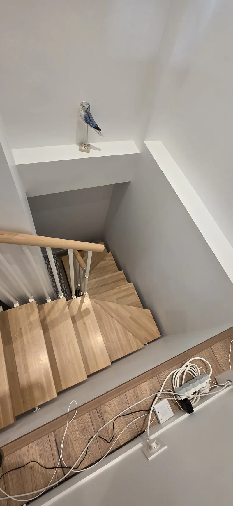 L’escalier vu d’en haut (Rénovation complète, Argenteuil)